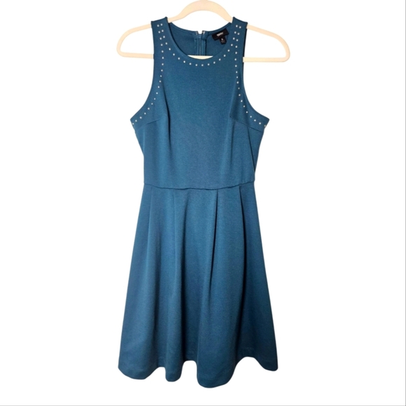 Moschino Dresses & Skirts - Moschino Blue Studded Top